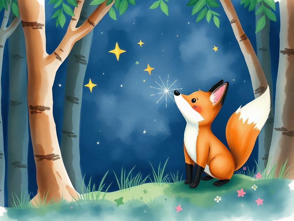 A raposinha e as estrelas